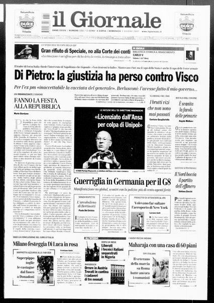 Il giornale : quotidiano del mattino